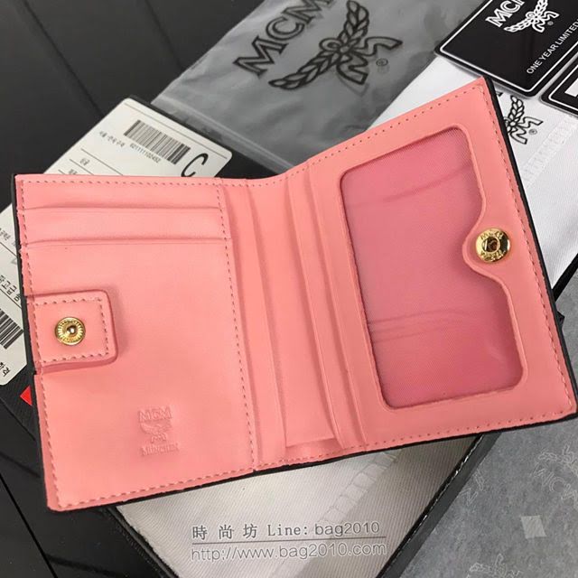 MCM錢包 原單 8014 兔子款兩折錢包 3D絲印圖案 MCM女短錢包 MCM零錢包  mdmc1333